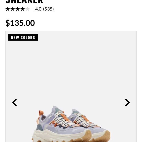 Sorel Kinetic Breakthrough Tech Lace women’s size 7 brand new in box - Picture 6 of 6